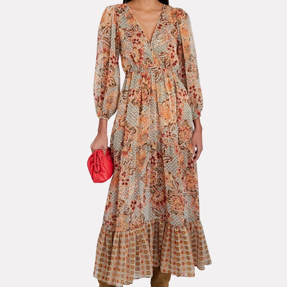 Misa Anahita open back maxi dress Small